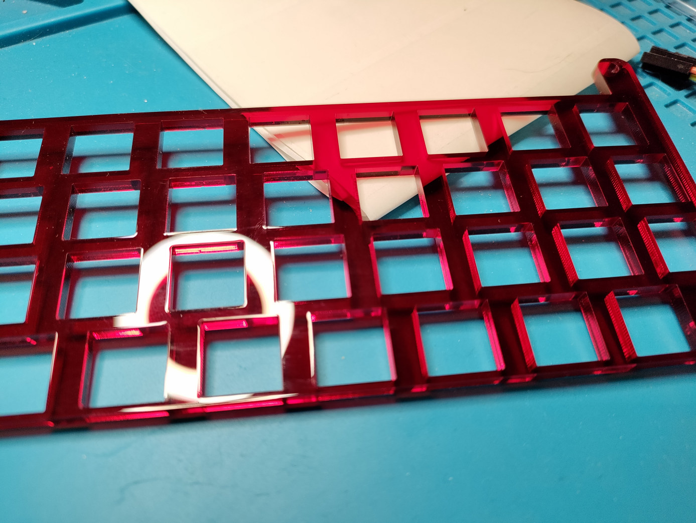 Laser cut keyboard frame